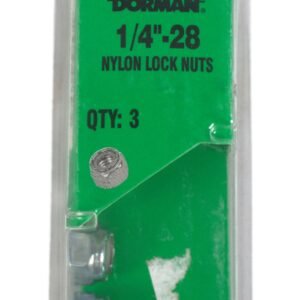 Dorman Hex Lock Nuts w/Nylon Ring Grade 2 Thread 1/4"-28 Height 5/16" ID 784-764