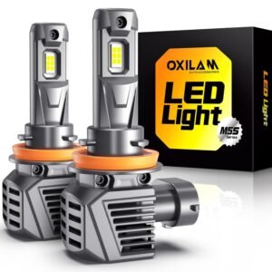 OXILAM H11 H8 H9 LED Bulb, 1000% Ultra-Brightness, 3 Min Quick Install, 20 Years Lifespan, No Flicker, 99% Compatibility, Pack of 2